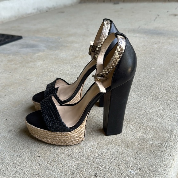 Alexandre Birman womens 38.5 EU 8.5 US Alicia Braided platform sandal shoes EUC - Picture 1 of 10